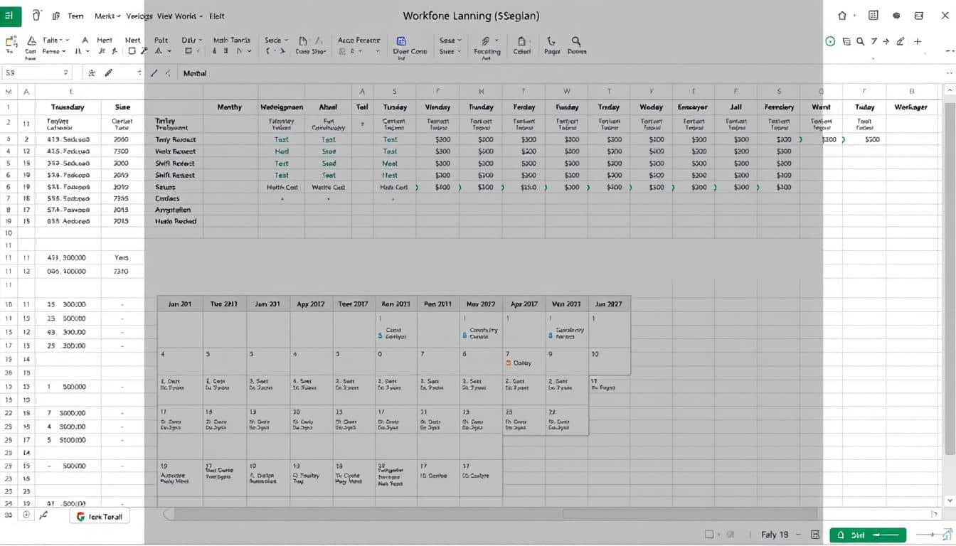 Dienstplan Monatsplanung Excel Vorlage kostenlos downloaden