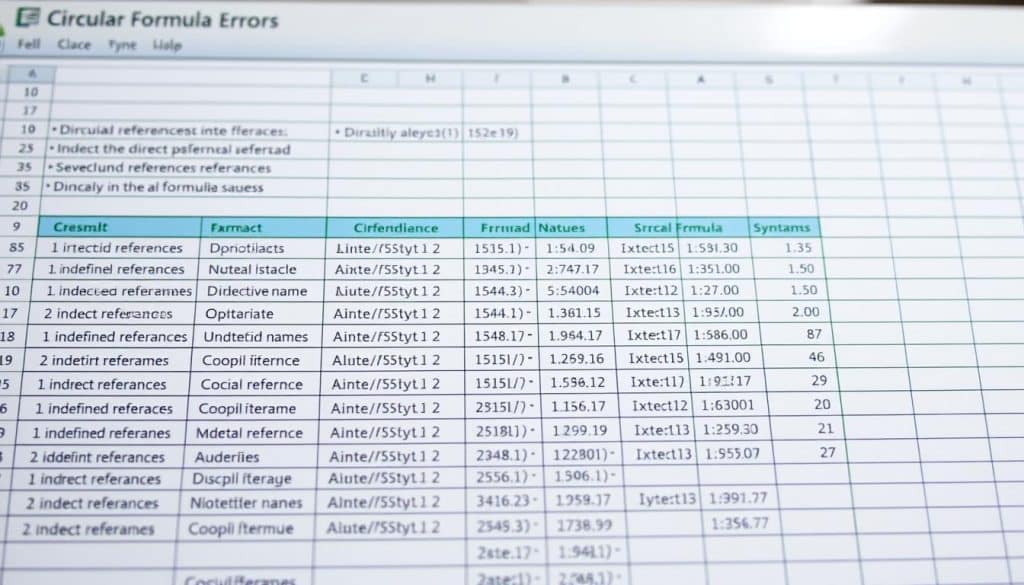 Excel Formel Fehlerarten