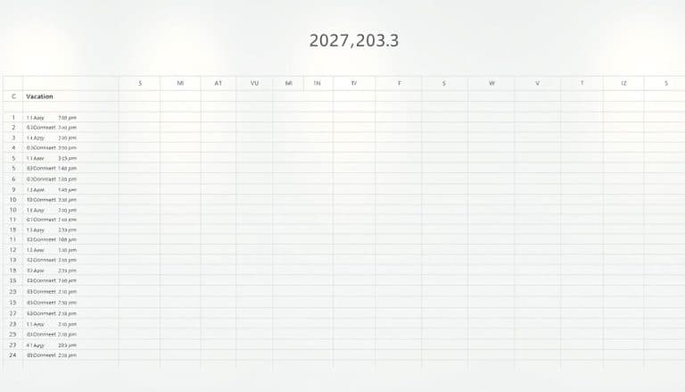  Urlaubsplan 2026 Excel Vorlage kostenlos downloaden Bildidee 