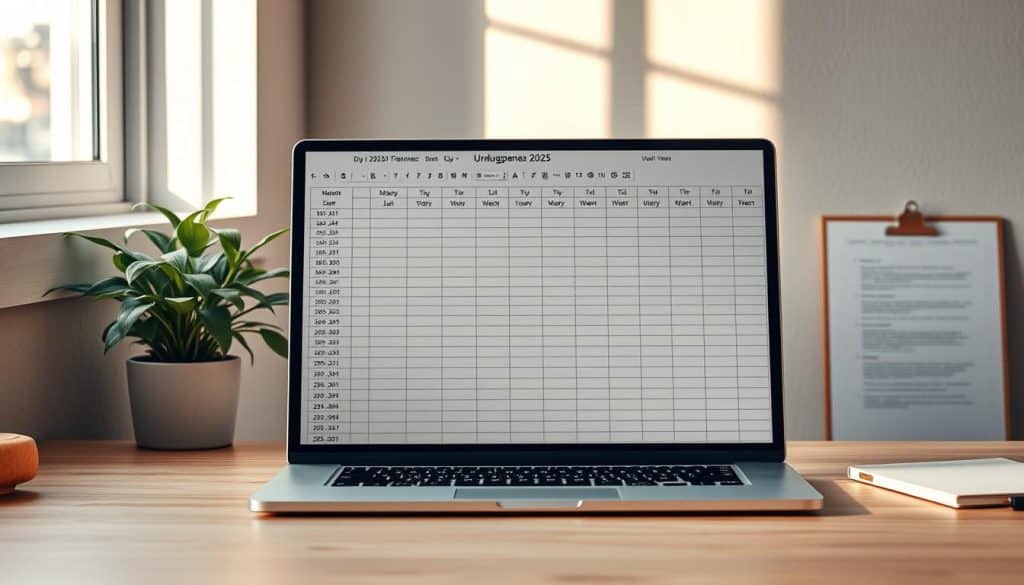 Urlaubsplanung 2025 Excel Vorlage kostenlos downloaden